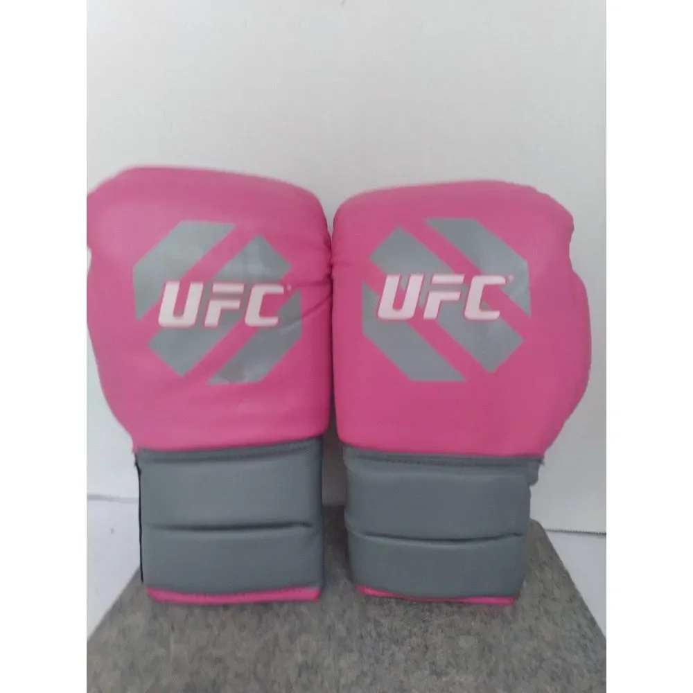 UFC Pink & Grey Boxing‎ Gloves Training Fitness Combat Sports Gear